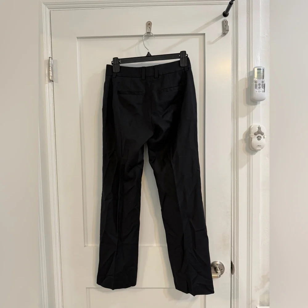 J.Crew black thin wool blend trousers (fair condition)